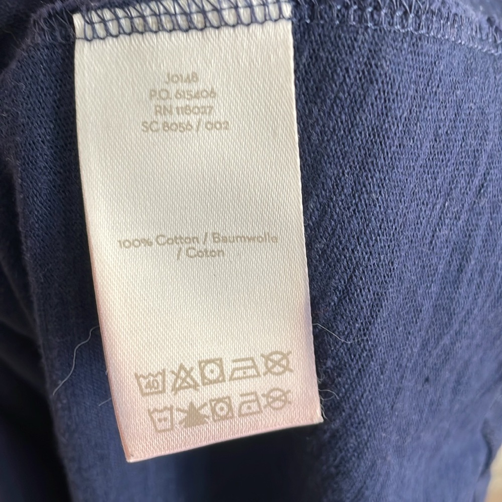 Boden Navy Cotton Fitted T-shirt Dress, Size 6R - Picture 5 of 5